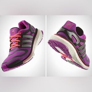 Adidas Women's Purple and Black Athletic Shoes